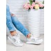 Кроссовки ALIKA белый + серебро 6250-28