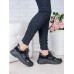Кроссовки кожа в стиле Balenc!aga черные 6996-28