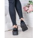 Кроссовки кожа в стиле Balenc!aga черные 6996-28