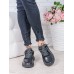 Кроссовки кожа в стиле Balenc!aga черные 6996-28
