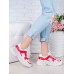 Кроссовки кожа в стиле Balenc!aga бело-красные 6995-28